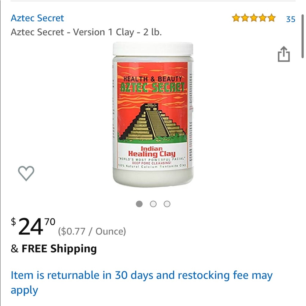 Aztec Indian Healing Clay Mask